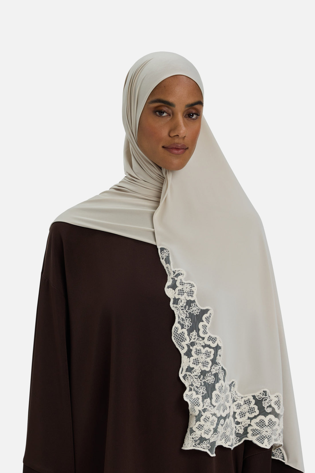Lace Trim Foulard | Elephant