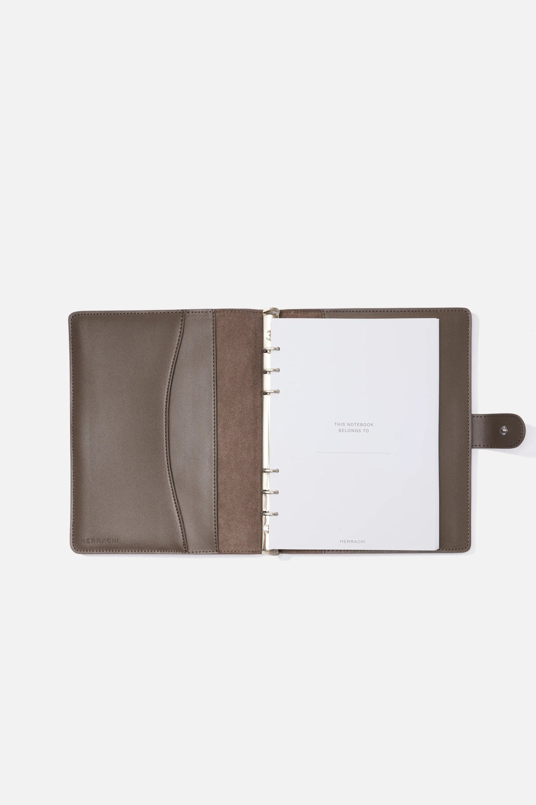 Leather Planner | Brun cendré