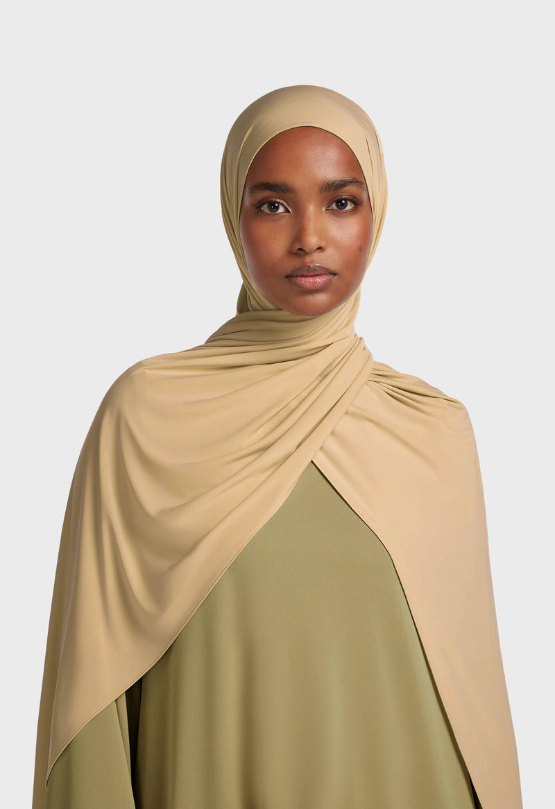 Foulard jersey fluide | Amande