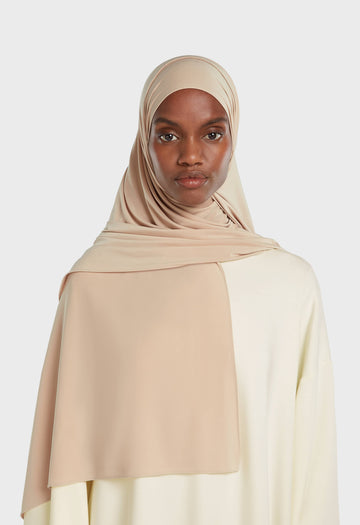 Foulard jersey fluide | Cappuccino