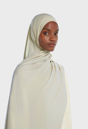 Foulard jersey fluide | Dry Basil