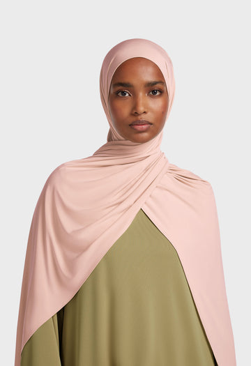 Foulard jersey fluide | Frosted Blush