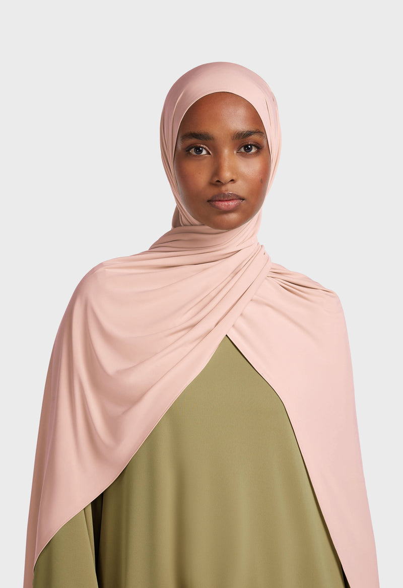 Foulard jersey fluide | Blush givré