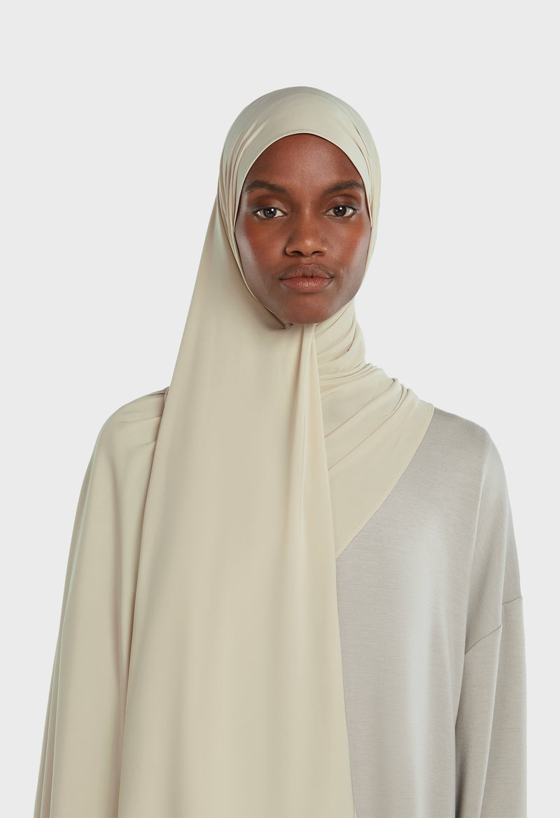 Foulard jersey fluide | Orage clair