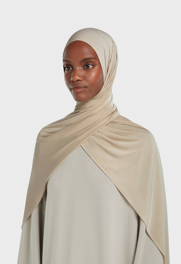 Foulard jersey fluide | Moka