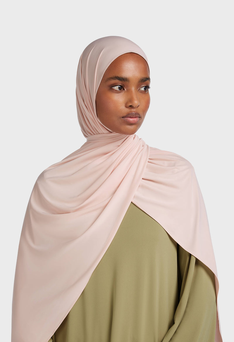 Foulard jersey fluide | Mousse de pêche