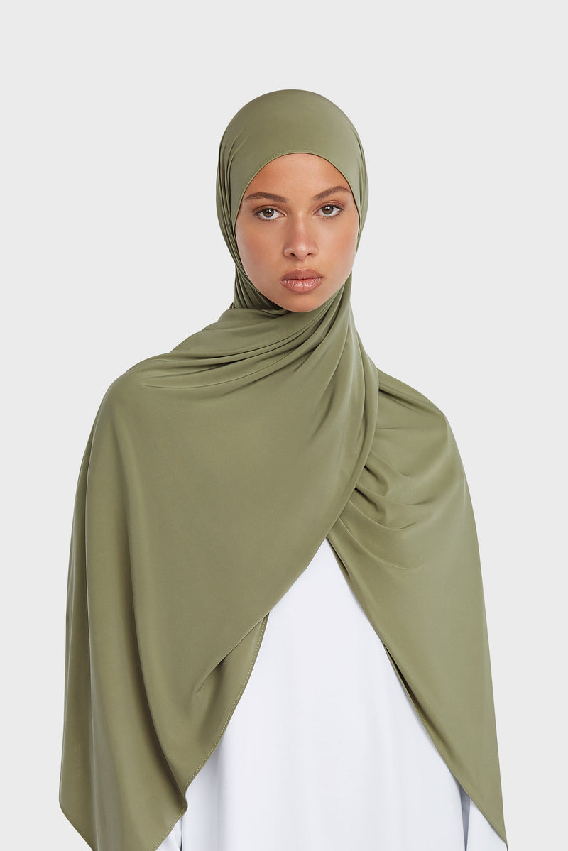 Foulard jersey fluide | Sauge