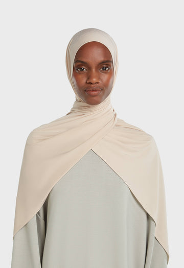 Foulard jersey fluide | Sand Beige