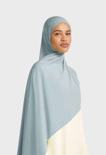Foulard jersey fluide | Silver Blue