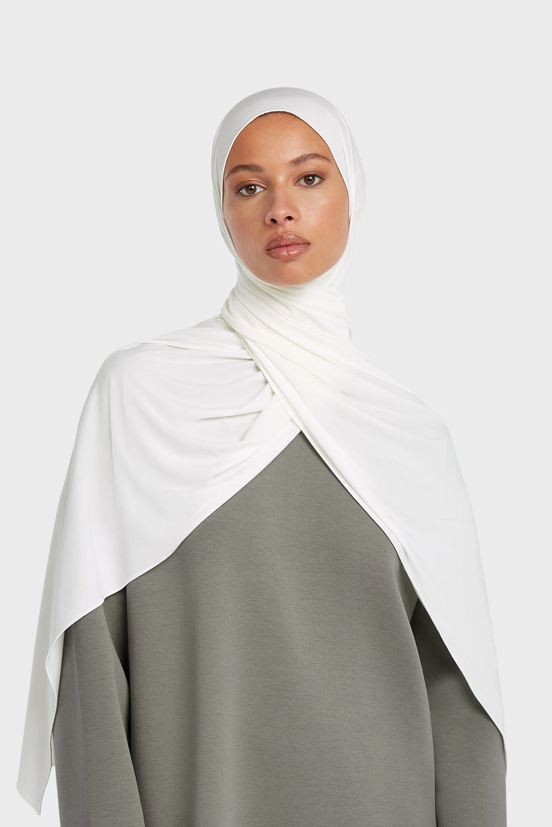 Foulard jersey fluide | Blanc