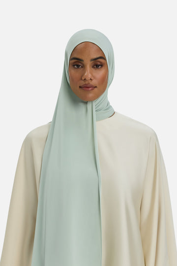 Foulard jersey fluide | Aqua Gray