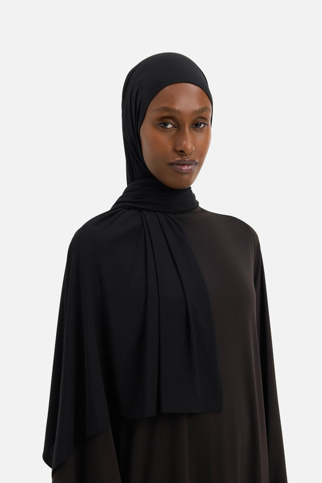 Foulard jersey fluide | Noir