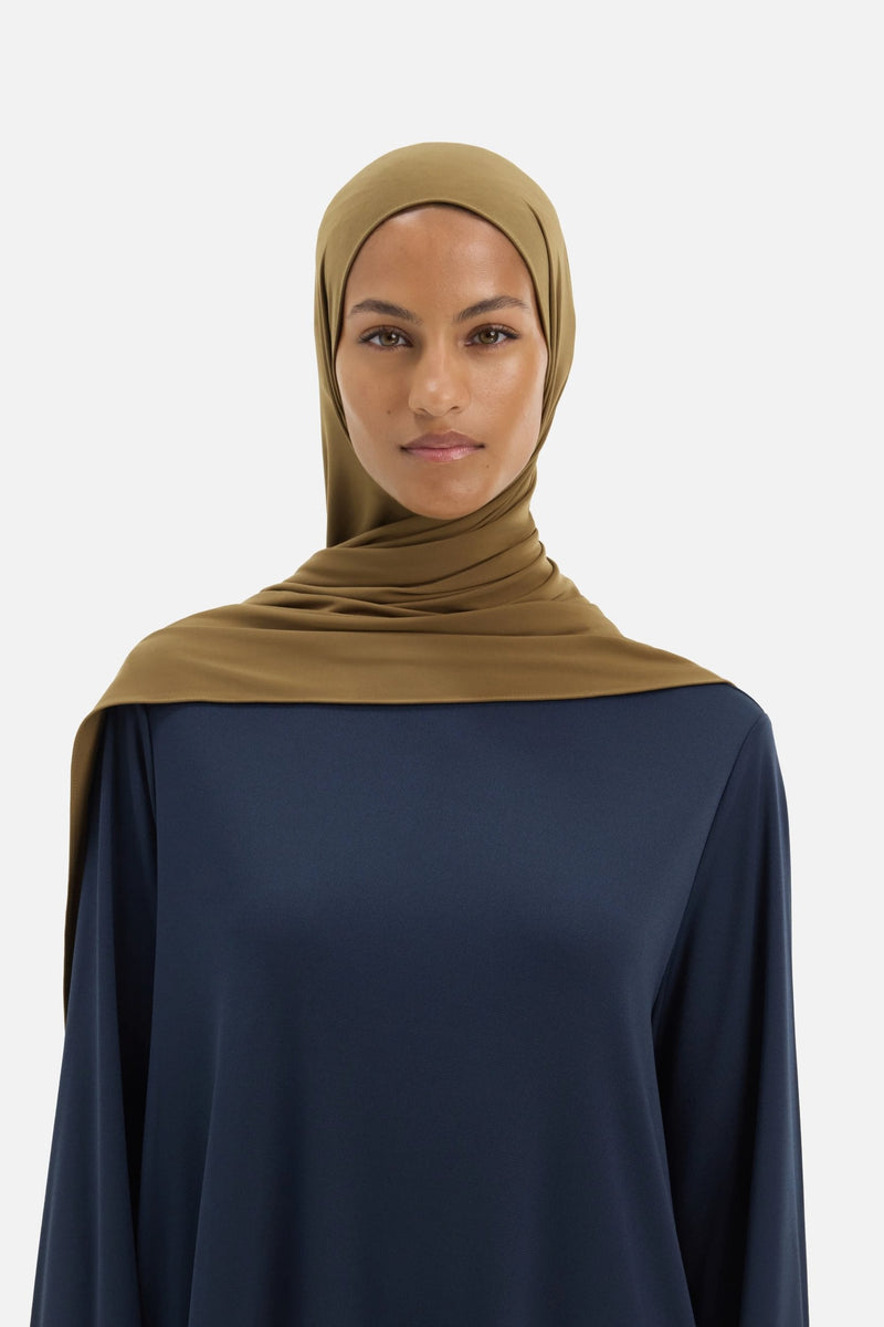 Foulard jersey fluide | Vison marron