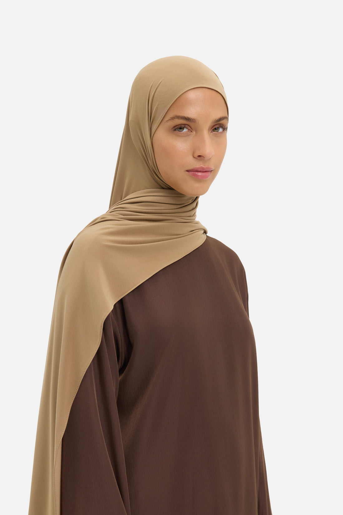 Foulard jersey fluide | Brown Sugar