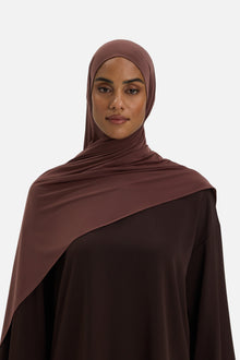 Foulard jersey fluide | Rouge brûlé