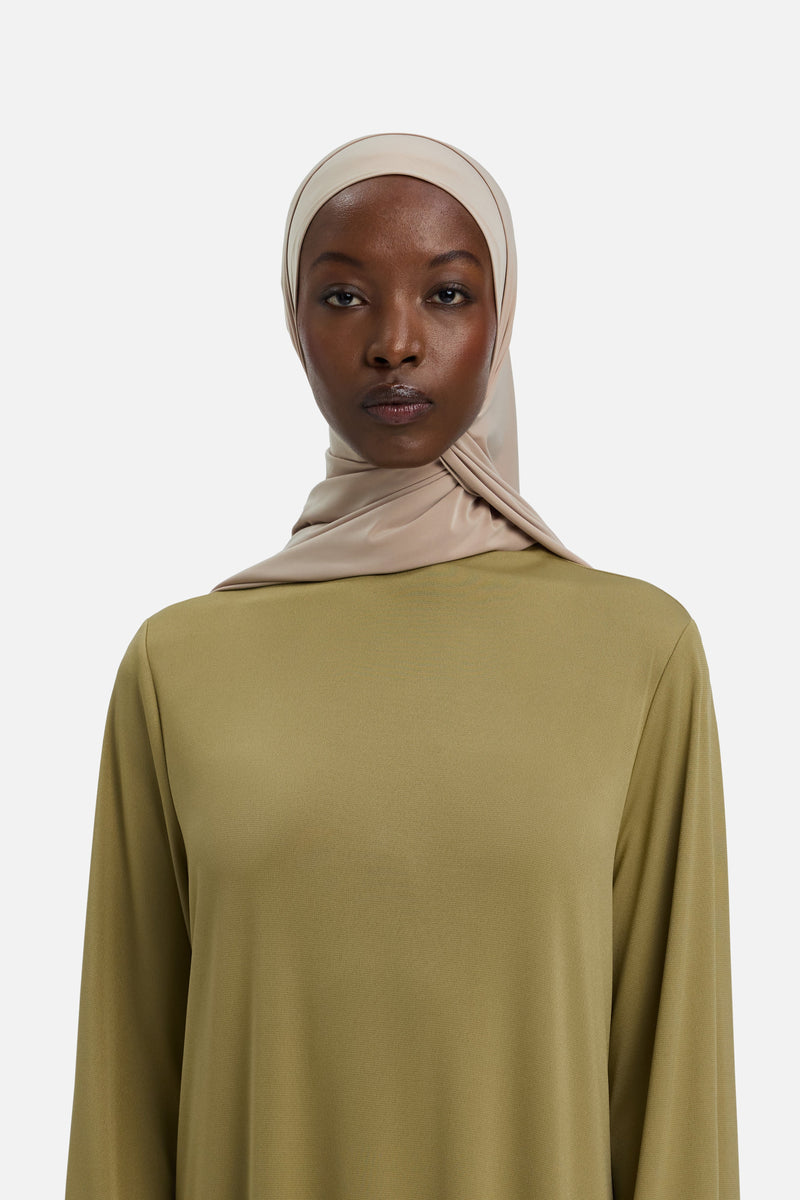 Foulard jersey fluide | Perle foncé