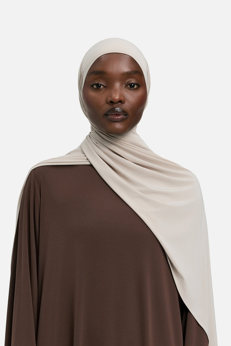 Foulard jersey fluide | Os poudré