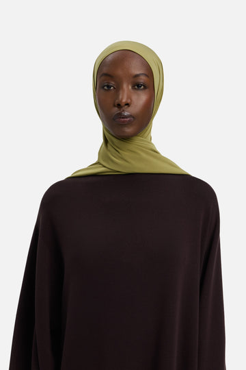Foulard jersey fluide | Ground Basil