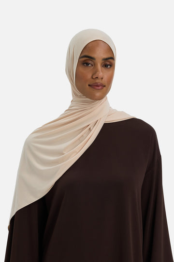 Foulard jersey fluide | Latte