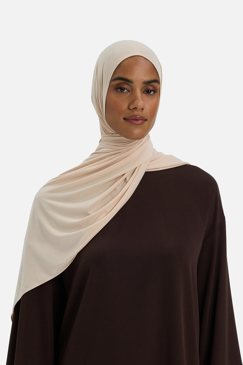 Foulard jersey fluide | Latte