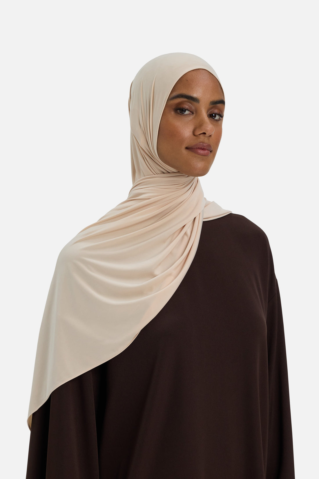 Foulard jersey fluide | Latte