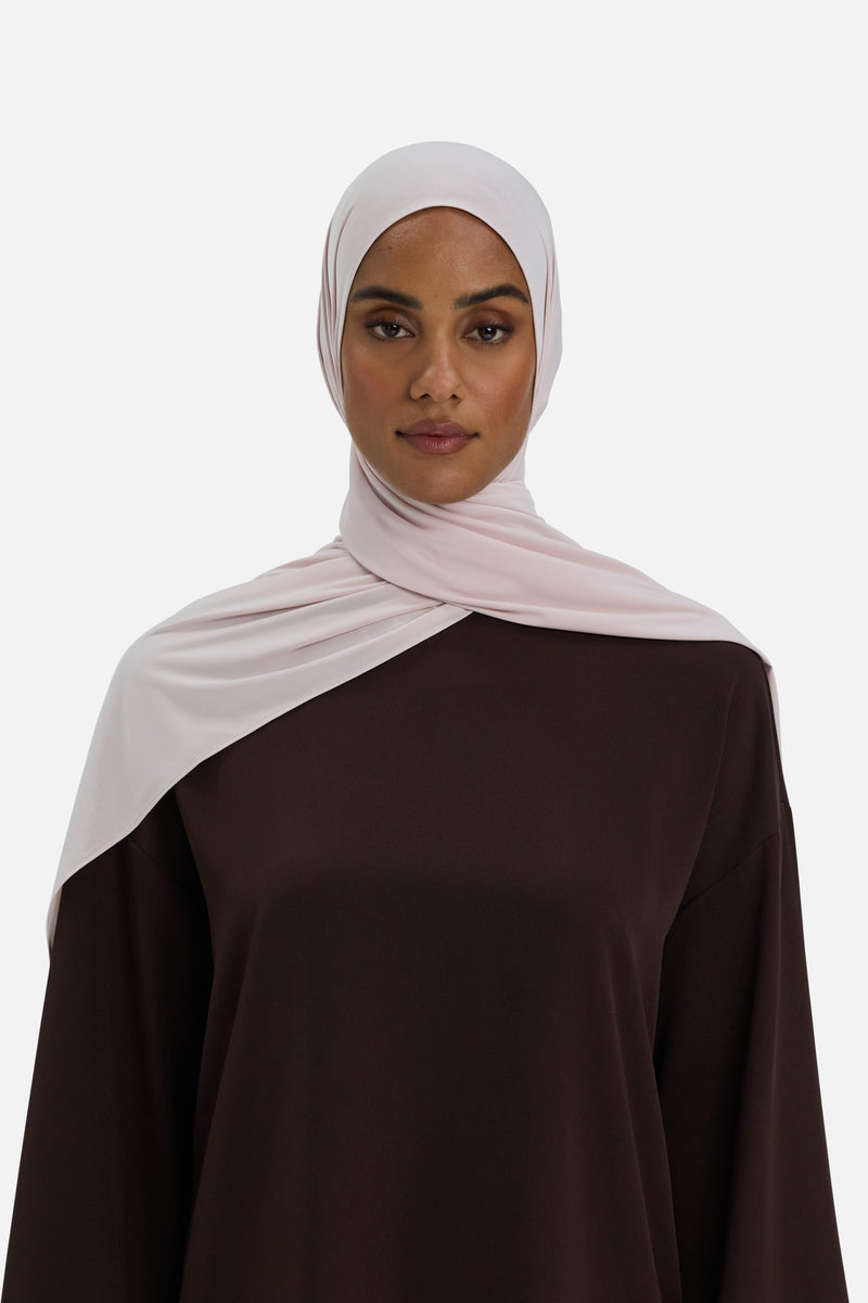 Foulard jersey fluide | Marbre lilas