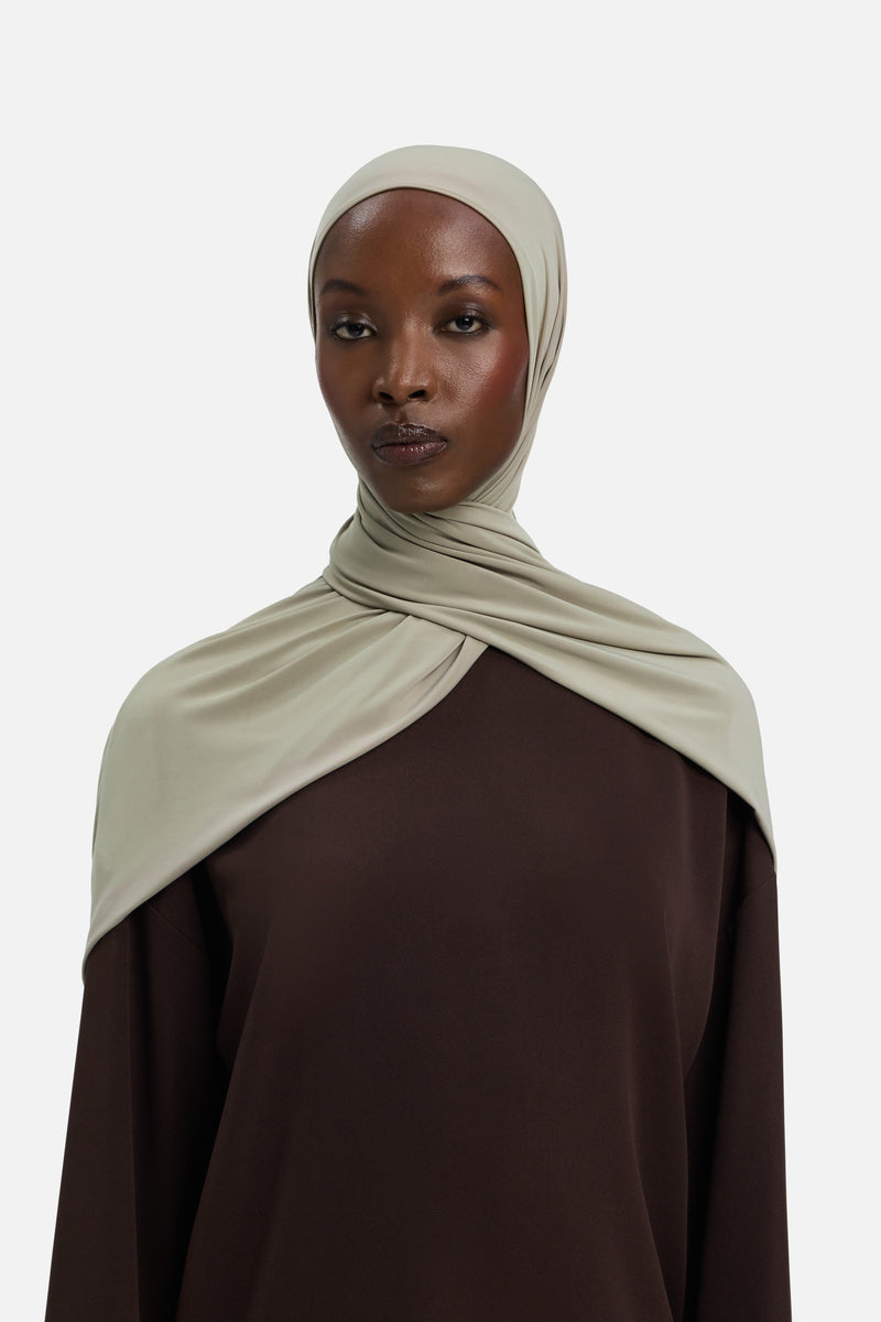 Foulard jersey fluide | Vison