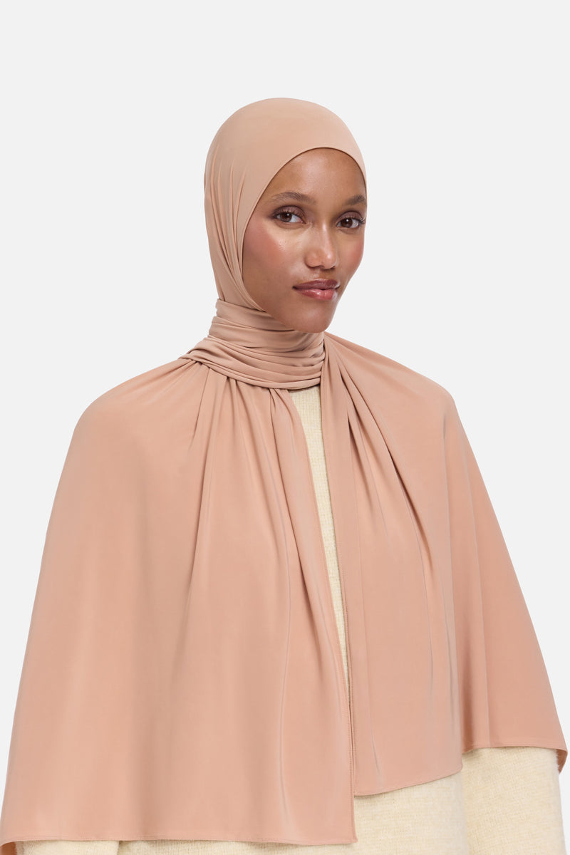 Foulard jersey fluide | Poudré