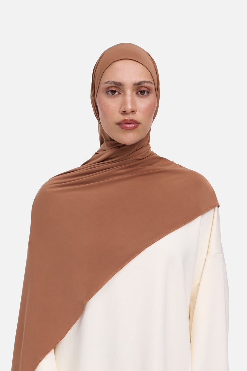 Foulard jersey fluide | Cuivre rouge