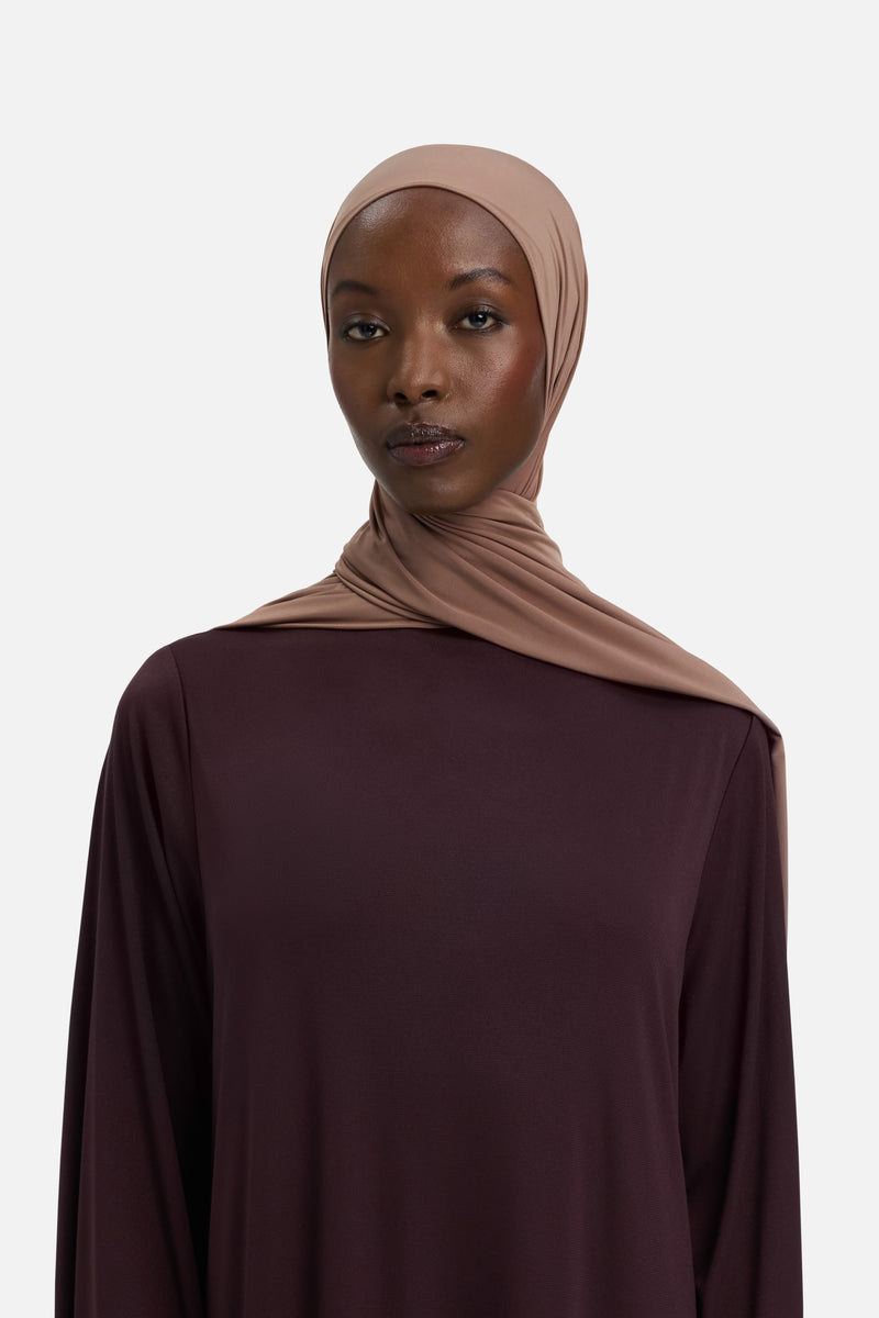 Foulard jersey fluide | Bordeaux doux