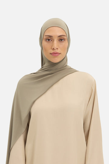 Foulard jersey fluide | Taupe