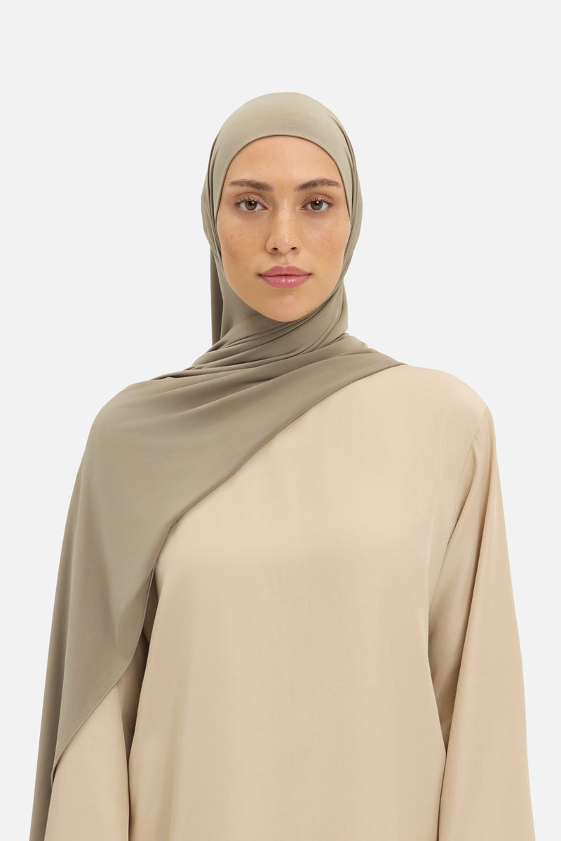 Foulard jersey fluide | Taupe