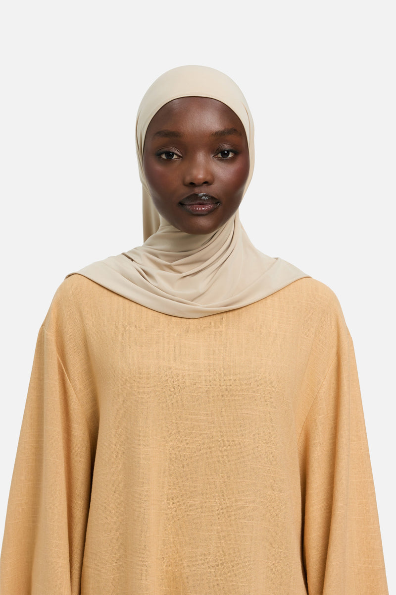 Foulard jersey fluide | Poivre blanc