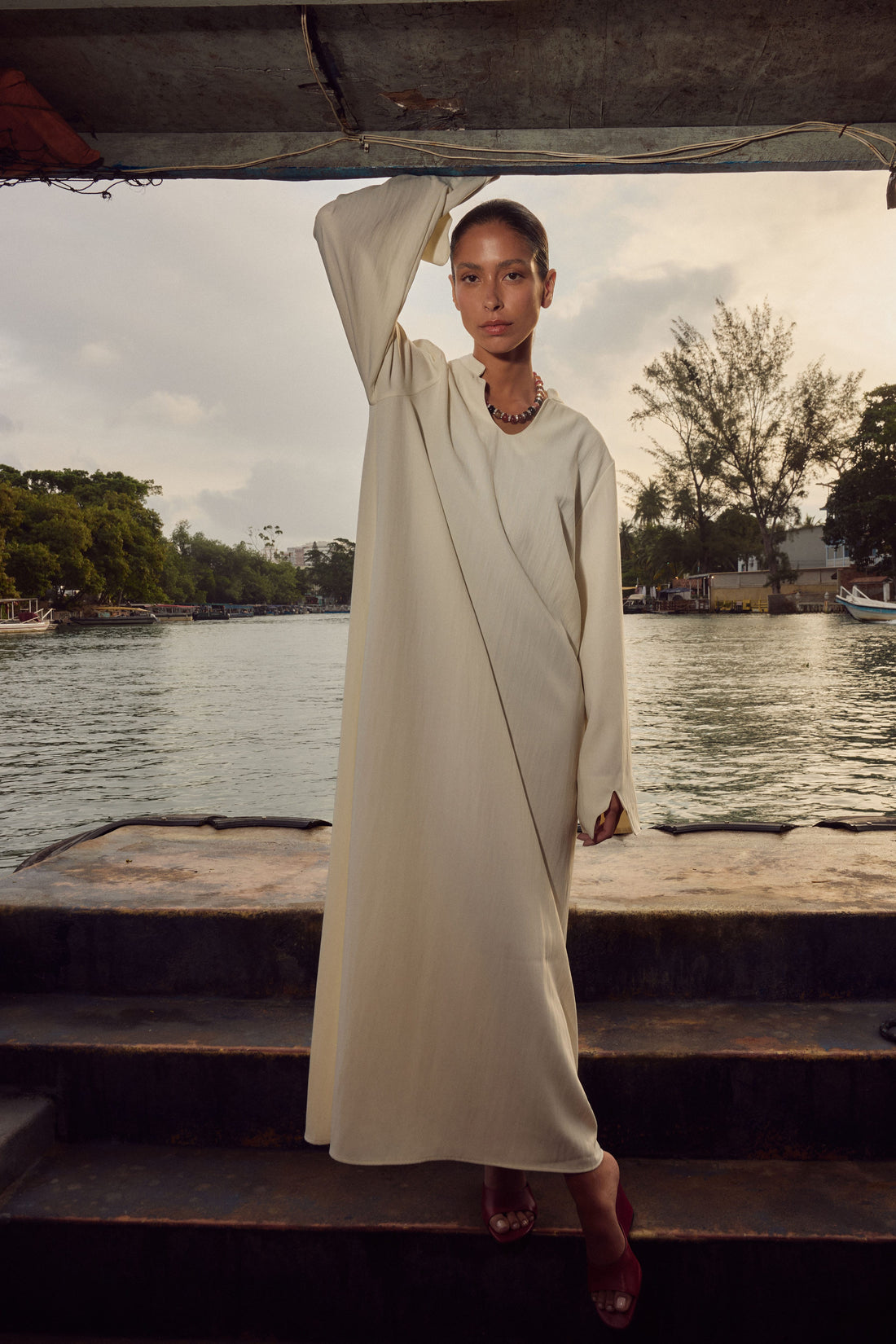 Medina Robe | Blanc cassé