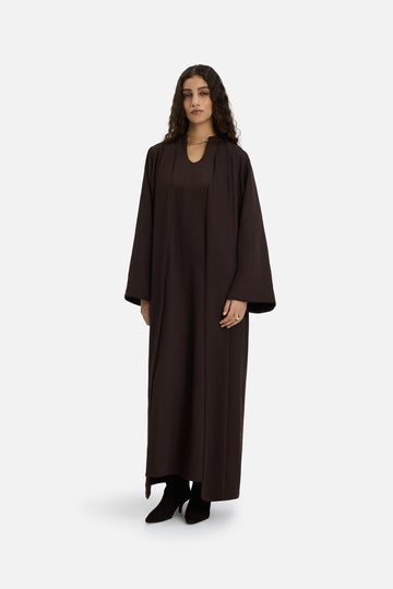 Medina Abaya | Marron foncé