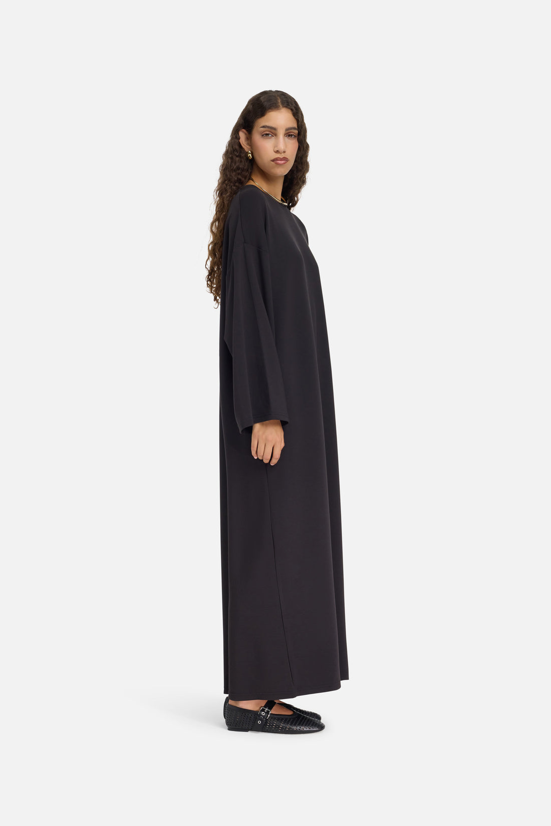 Modal Jersey Robe | Noir