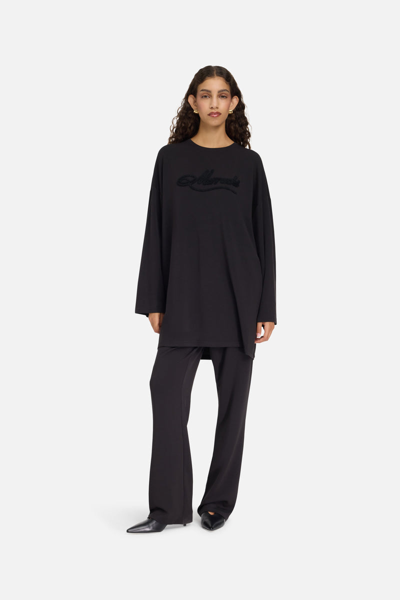 Modal Jersey Pantalon | Noir