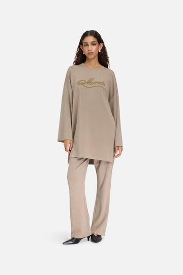 Modal Jersey Haut | Kaki