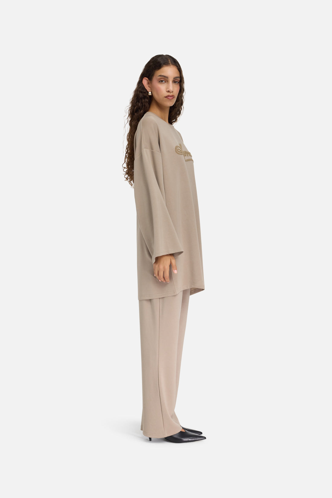 Modal Jersey Haut | Kaki