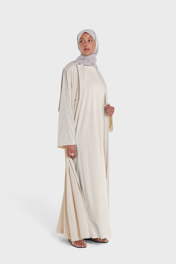 Cotton Sleeveless Robe | Sable