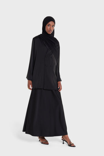 Satin Jupe | Noir