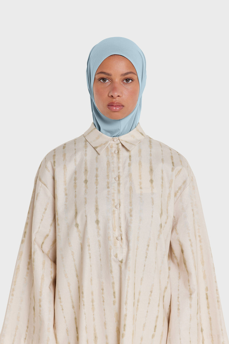 Hijab jersey premium | Bleu brumeux