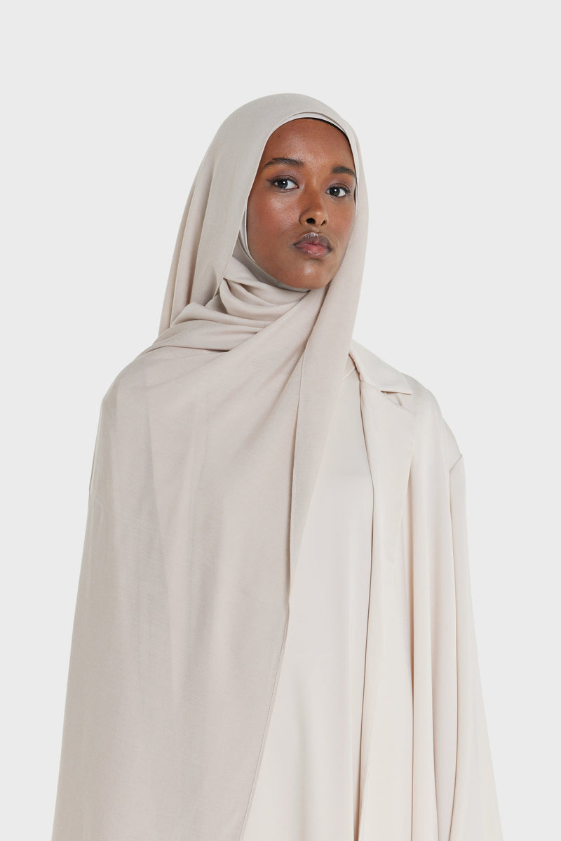 Foulard tissé léger | Taupe doux