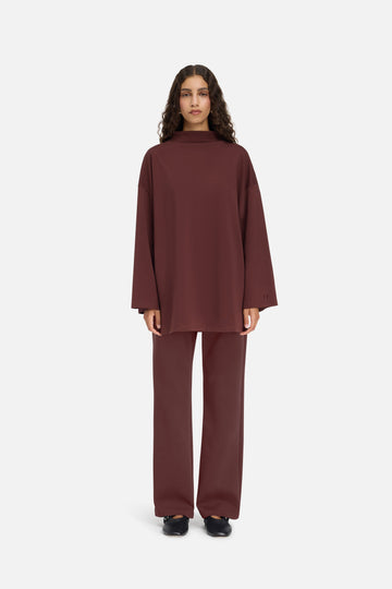 The Casual Pantalon | Dark Cherry