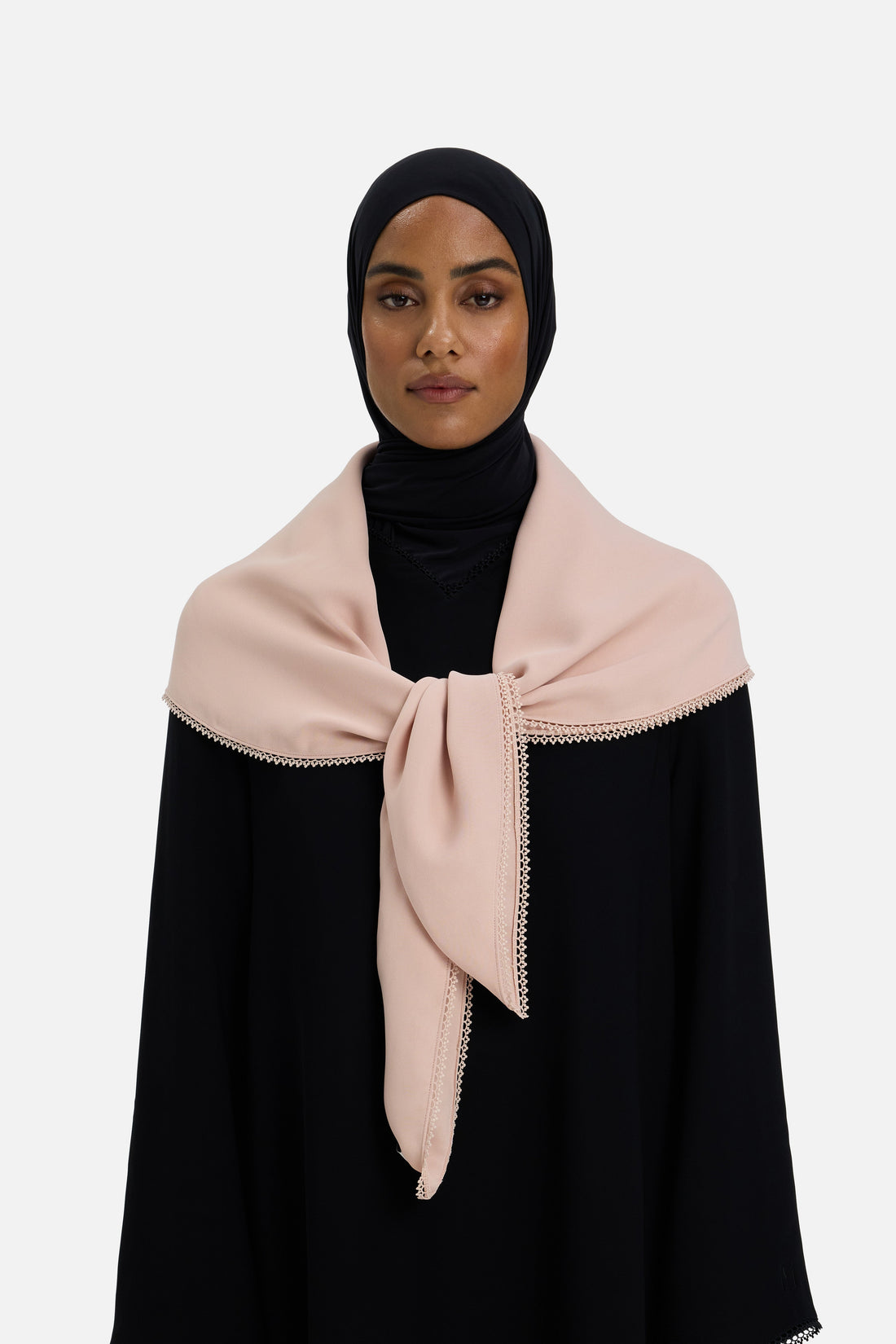 Picot Edge Bandana | Rose foncé