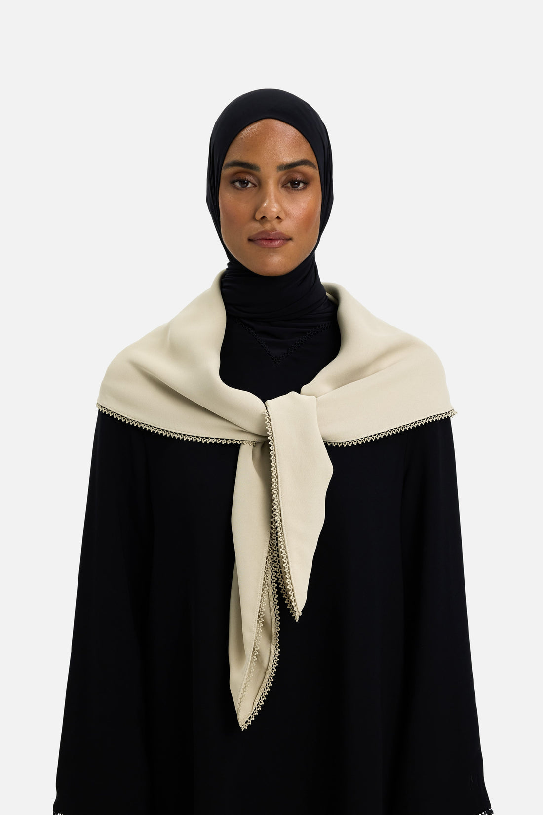 Picot Edge Bandana | Sable