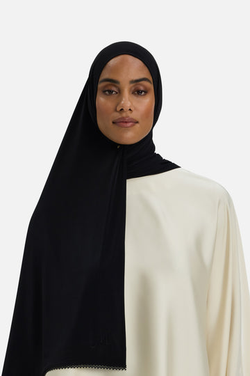 The Picot Edge Premium Foulard | Noir