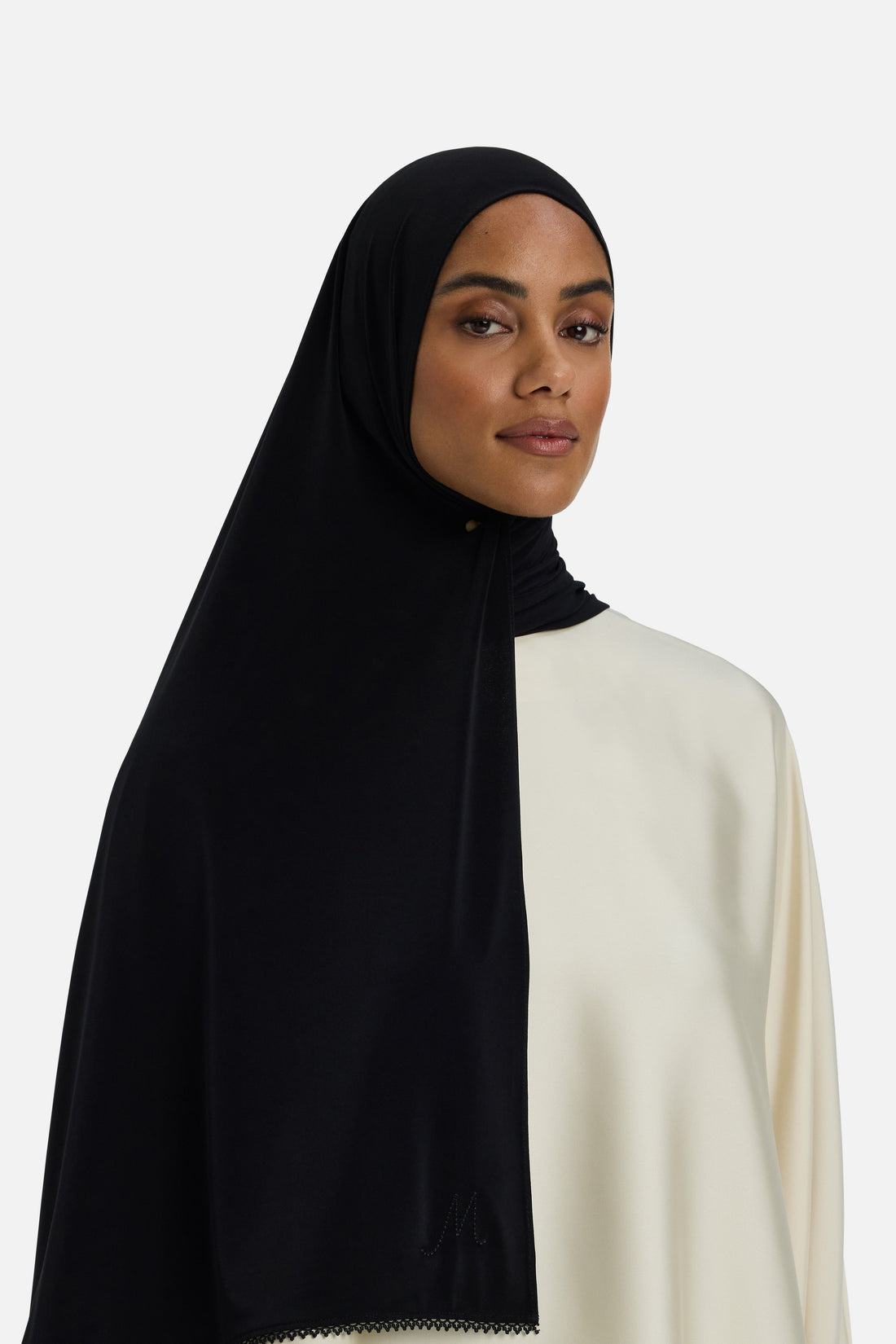The Picot Edge Premium Foulard | Noir