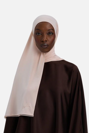 The Picot Edge Premium Foulard | Rose foncé