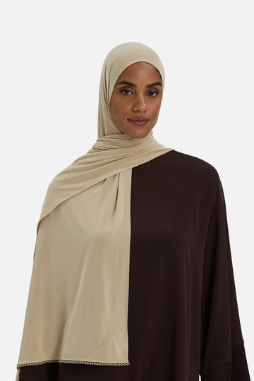 The Picot Edge Liquid Foulard | Oat